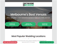 Tablet Screenshot of functionroomsinmelbourne.com.au